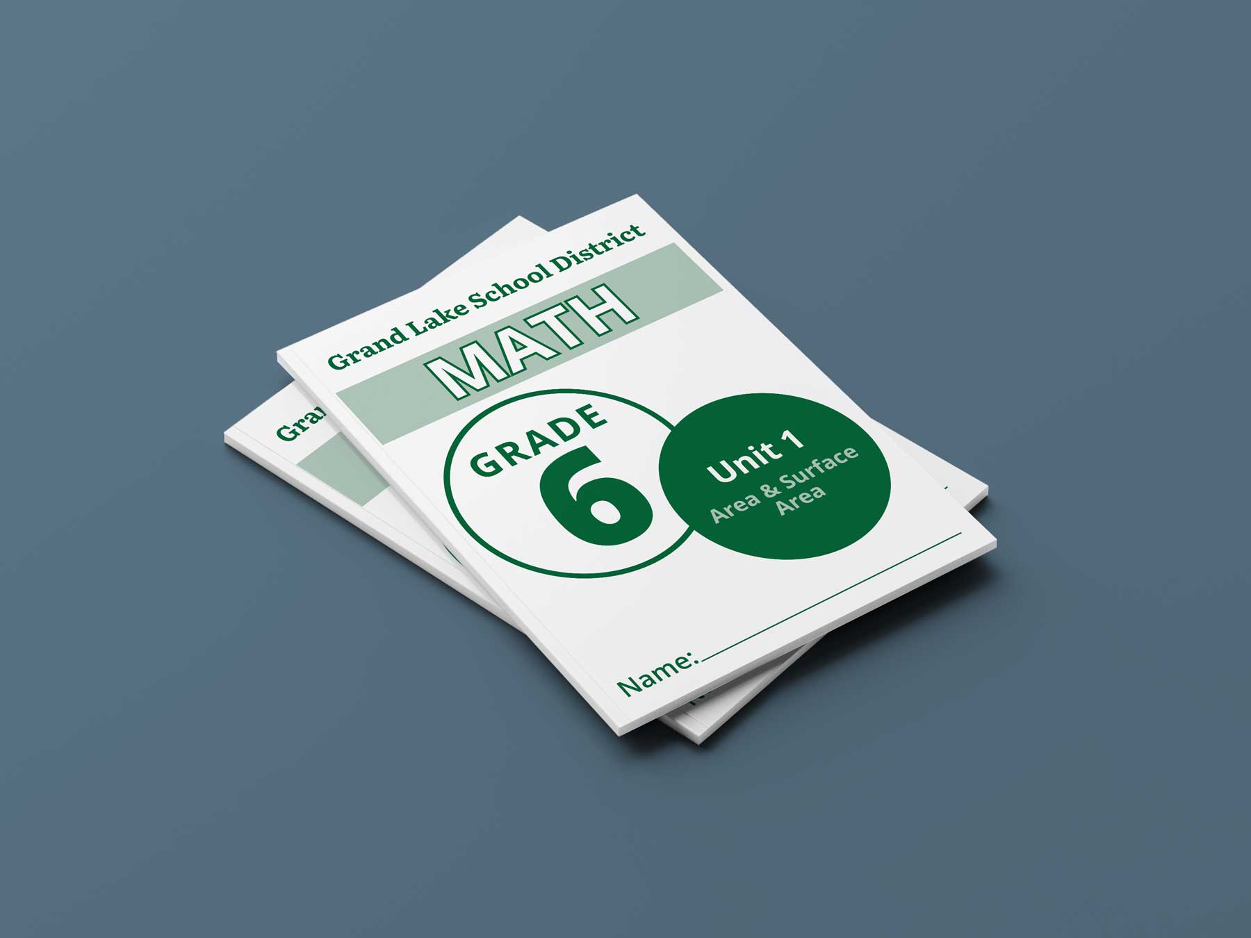 Printed OER math workbooks